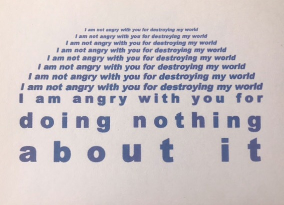 'Angry' postcard